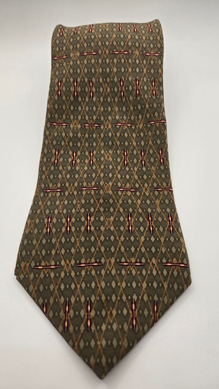 Bill Blass Black Label Geometric silk tie
